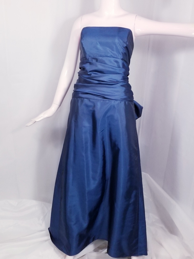 Strapless Evening Gown with a Tie Bow